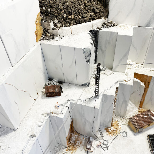 Diorama marble quarries Carrara 2