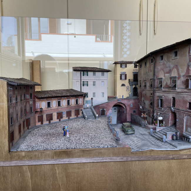 Diorama of the square in San Miniato