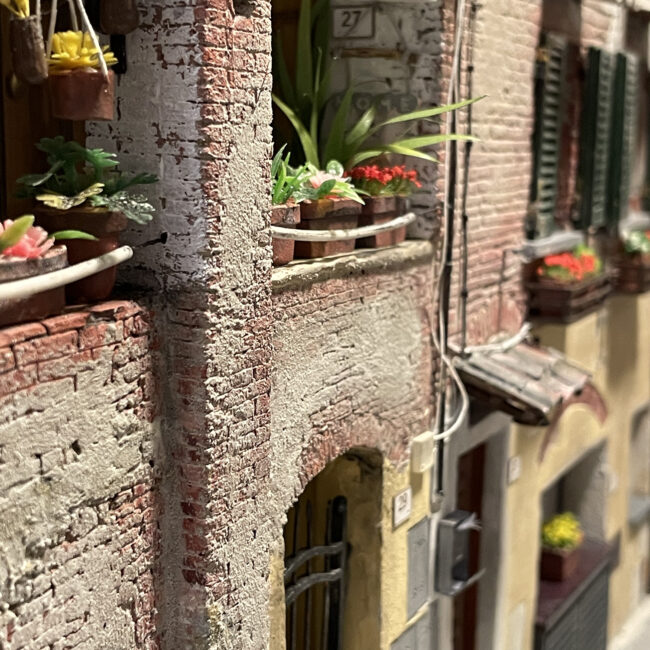 Small arched terrace diorama Peccioli