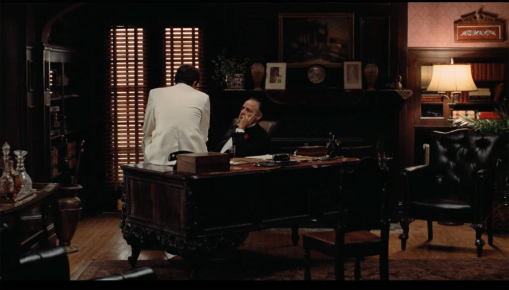 Godfather office scene for diorama construction